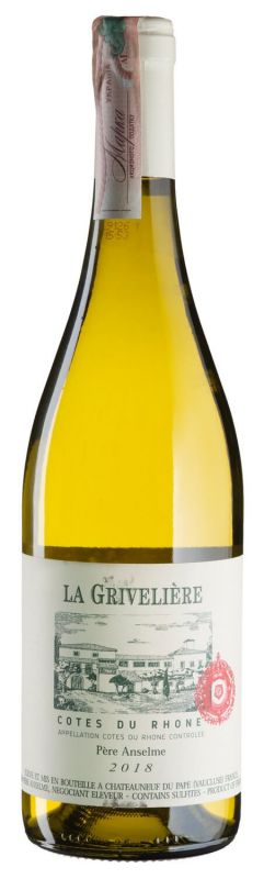 Вино Cotes du Rhone La Griveliere Pere Anselme white 0,75 л