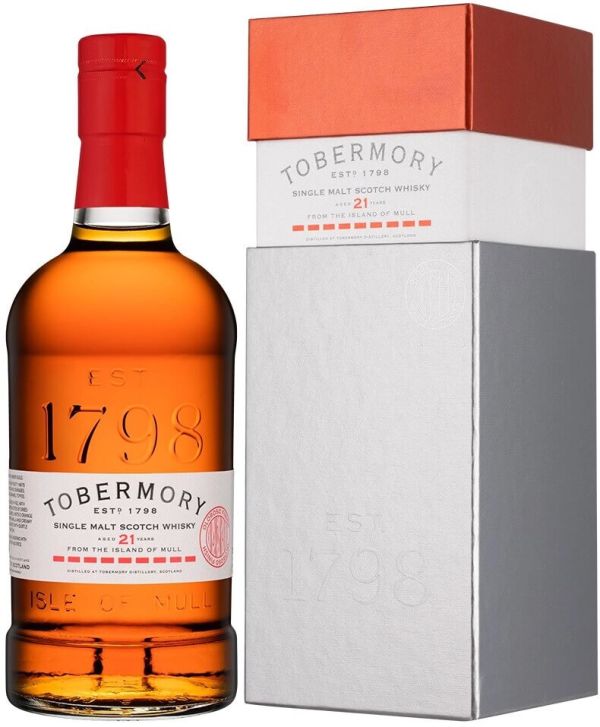 Виски Tobermory 21 лет в подарочной упаковке 0.7 л 46.3%