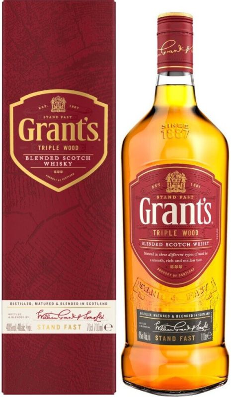 Виски бленд Grants Triplewood 0,7 л в коробке