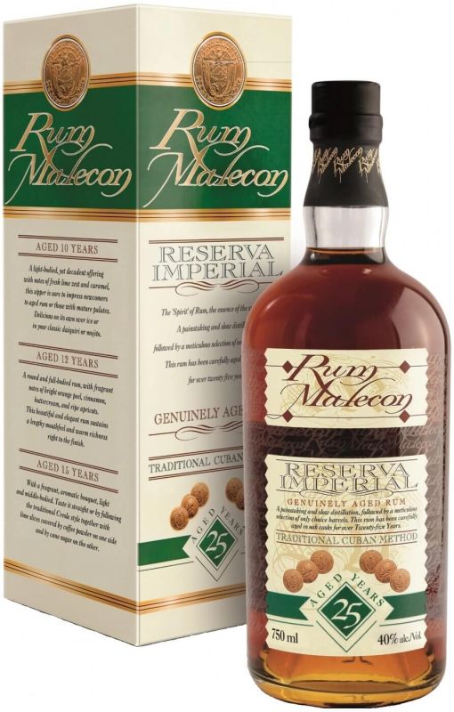 Ром Malecon Reserva Imperial Anejo 25 Anos gift box 0.7 л