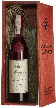 Арманьяк "Castarede" Armagnac AOC, 1998, wooden box, 0.7 л