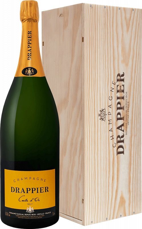 Шампанское Champagne Drappier, "Carte d'Or" Brut, Champagne AOC, gift box, 3 л