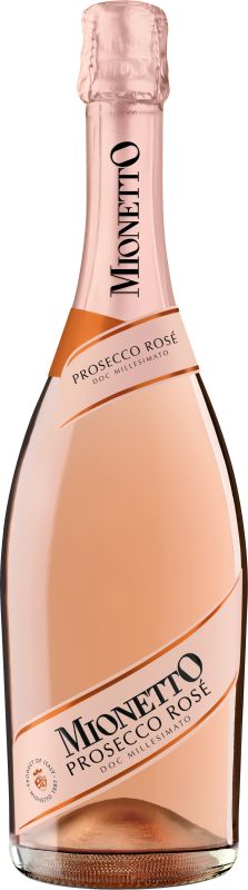 Вино ігристе Mionetto Prosecco Rose D.O.C Millesimato рожеве екстрасухе 0.75 л 11%