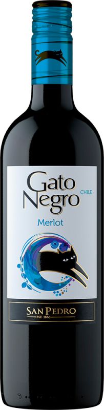 Вино Gato Negro Merlot красное сухое 0.75 л 13%