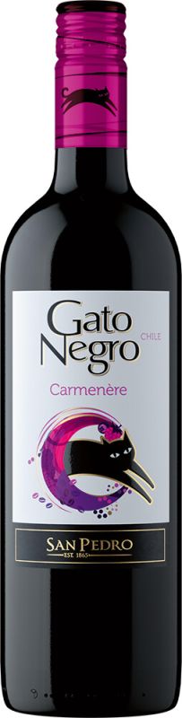 Вино Gato Negro Carmenere красное полусладкое 0.75 л 10-13%