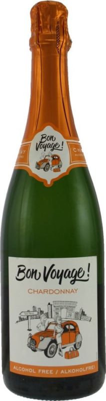 Игристое вино "Bon Voyage" Chardonnay, Alcohol Free