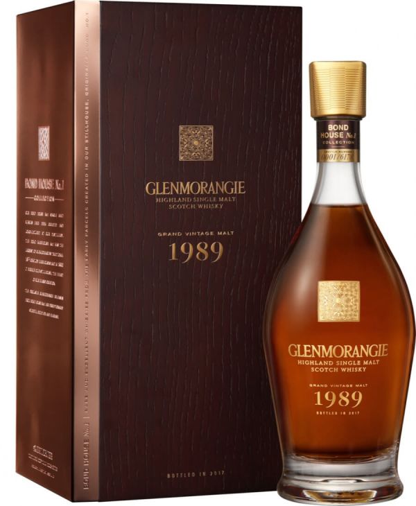 Виски "Glenmorangie" Grand Vintage Malt, 1989, wooden box, 0.7 л