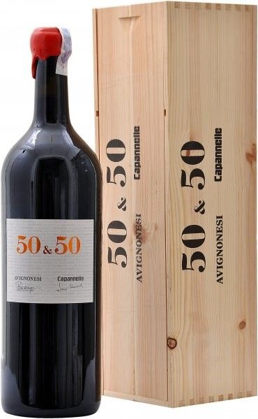 Вино Avignonesi-Capannelle, "50 & 50", Vino da Tavola di Toscana IGT, 2006, wooden box, 3 л