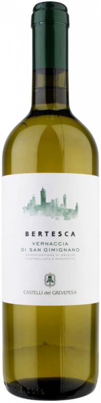 Вино Castelli del Grevepesa, Bertesca, Vernaccia di San Gimignano DOCG, 2017