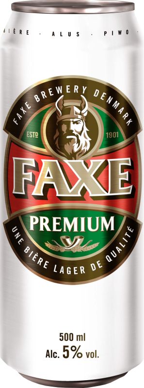 Пиво Faxe Premium 0.5 ж/б