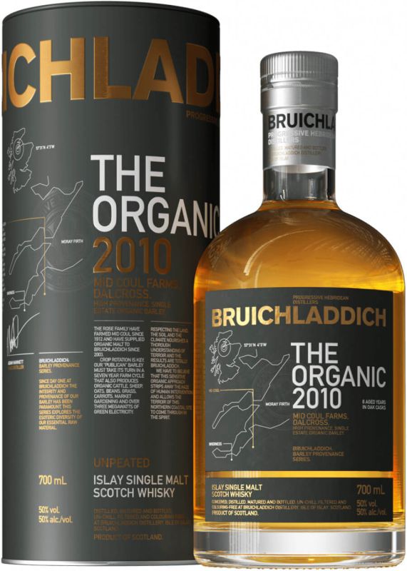 Виски Bruichladdich, "Organic", 2010, in tube, 0.7 л