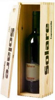 Вино Capannelle, Solare Vino da Tavola di Toscana Rosso IGT Sangiovese 2000, wooden box