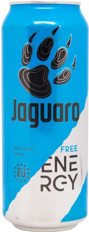 Напиток энергетический б/а Jaguaro Free 0.5 л ж/б
