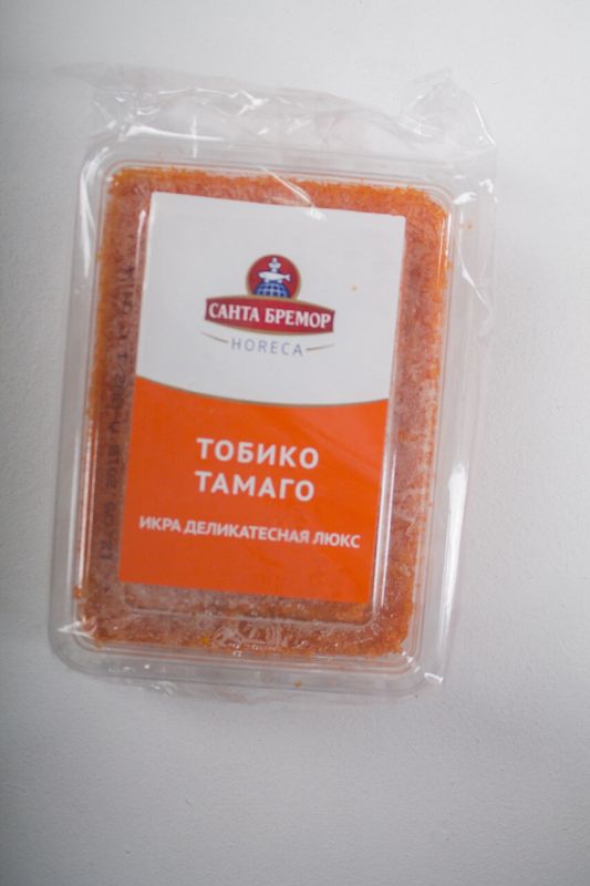 Икра Тобико Томаго Санта Бремор Оранжевый 0,5 кг.