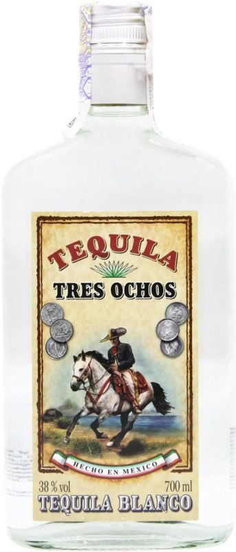 Текила Tequila Tres Ochos Blanco 0.7 л