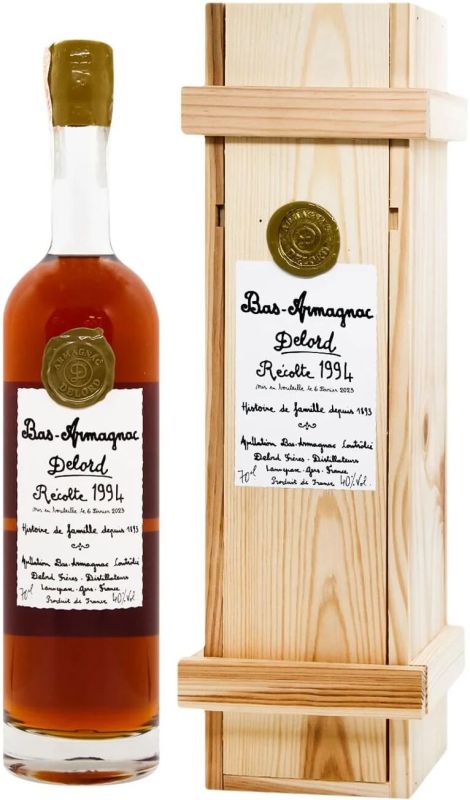 Арманьяк Delord Bas-Armagnac XO wooden box 0.7 л 40%