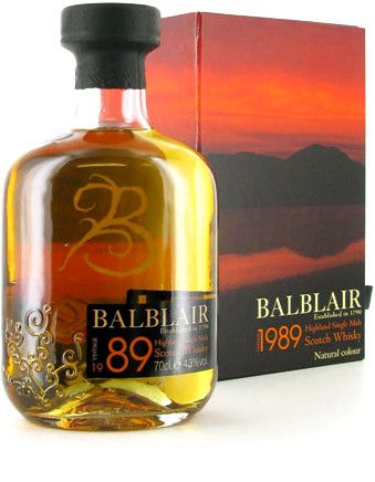 Виски "Balblair", 1989, gift box, 0.7 л