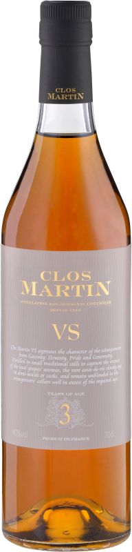 Арманьяк Clos Martin VS 3 0.7 л 40%