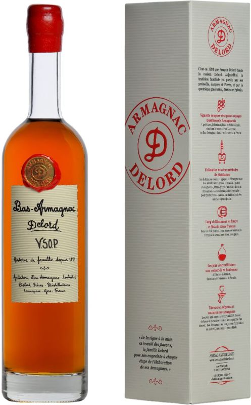 Арманьяк Delord Bas-Armagnac VSOP gift box 0.7 л 40%