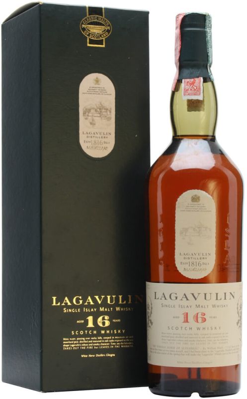 Виски "Lagavulin" malt 16 years old, with box, 0.75 л