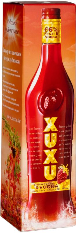 Ликер "XUXU" Strawberry & Vodka, gift box, 0.5 л