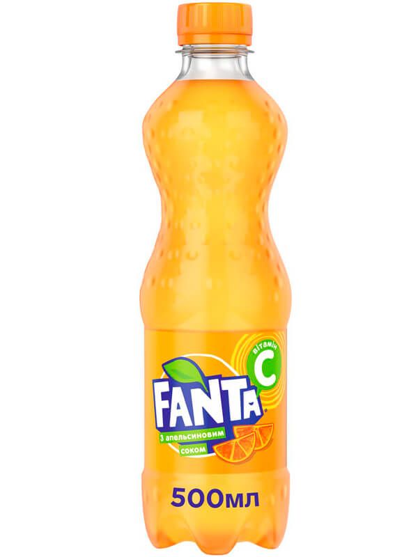 Упаковка безалкогольного напитка Fanta Апельсин 0.5 л х 12 бутылки