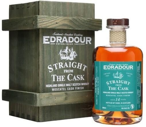 Виски Edradour 14 years, Moscatel Cask Finish, 1997, gift box, 0.5 л