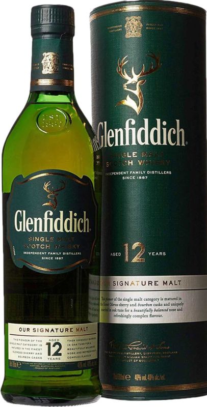 Виски Glenfiddich 12 лет выдержки 1 л 40%
