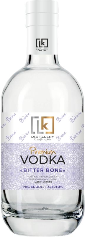 Водка LK Distillery Premium Vodka "BITTER BONE" 0.5 л 40%