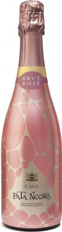 Вино игристое Cava Pata Negra Brut Rose розовое брют 0,75 л