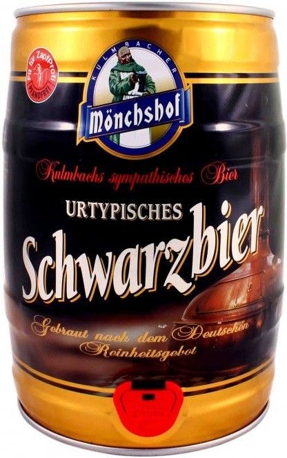 Пиво "Monchshof" Schwarzbier, mini keg, 5 л