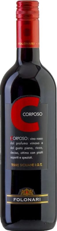 Вино Folonari Corposo красное сухое 0.75 л 12.5%