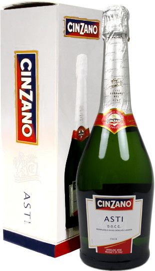 Игристое вино Cinzano, Asti Spumante DOCG, gift box with 2 glasses