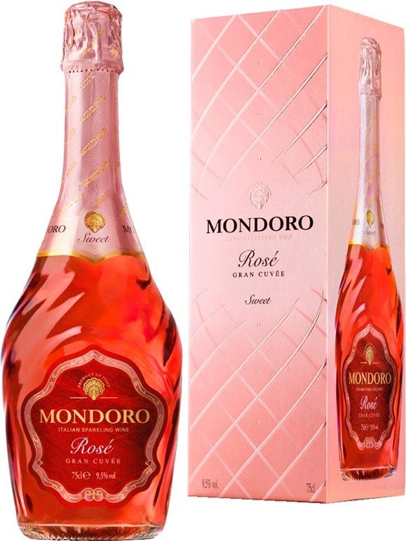 Ігристе вино Mondoro, "Gran Cuvee" Rose, gift box