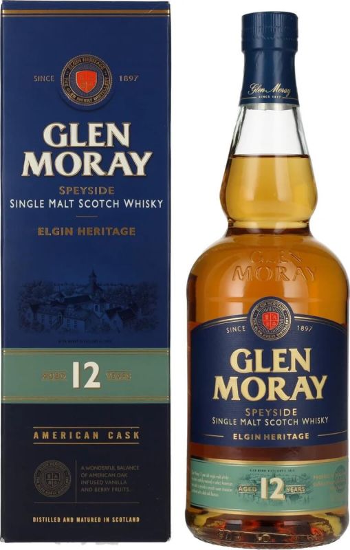 Виски Glen Moray Single Malt 12 yo 0.7 л 40%