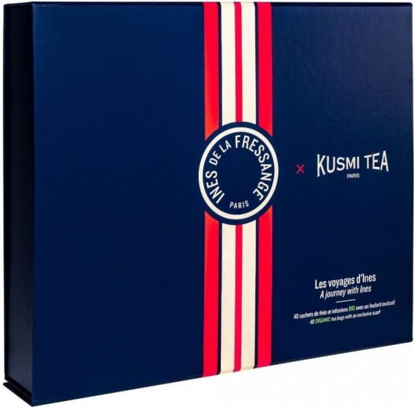 Набір з органічного чаю та шарфу "Подорож з Інес" 80г, Kusmi Tea