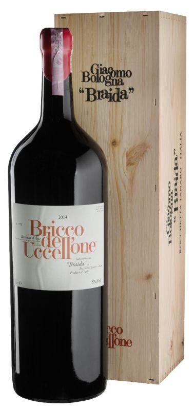 Вино Barbera d`Asti Bricco Dell`Uccellone, wooden box 2014 - 5 л