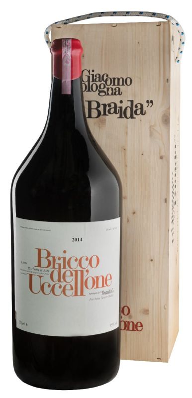 Вино Barbera d`Asti Bricco Dell`Uccellone, wooden box 2014 - 12 л