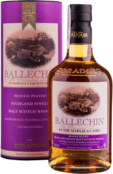 Виски "Ballechin" #5, The Marsala Casks, gift box, 0.7 л