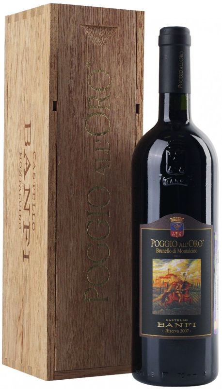 Вино Banfi, Poggio all'Oro Brunello di Montalcino Riserva DOCG, 2007, gift box