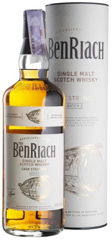 Виски BenRiach Cask Strength Batch 2 0,7 л