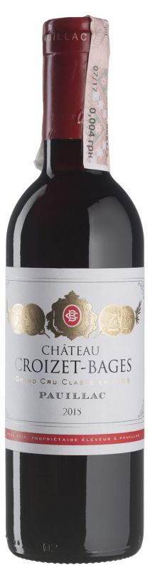 Вино Chateau Croizet Bages 2015 - 0,375 л