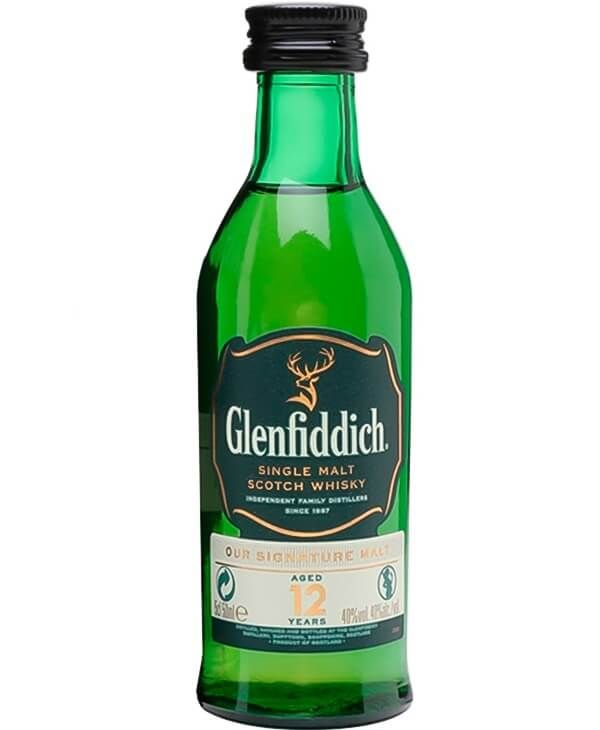 Виски Glenfiddich 12 лет выдержки 0.05 л 40%