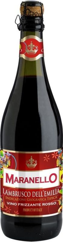 Игристое вино Maranello Wines, "Maranello" Lambrusco dell'Emilia IGT Rosso, semi-dolce