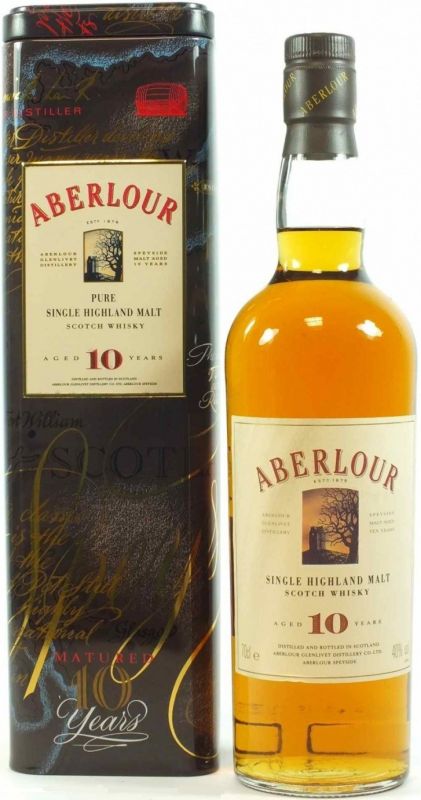 Виски Aberlour 10 Years Old, metal box, 1 л
