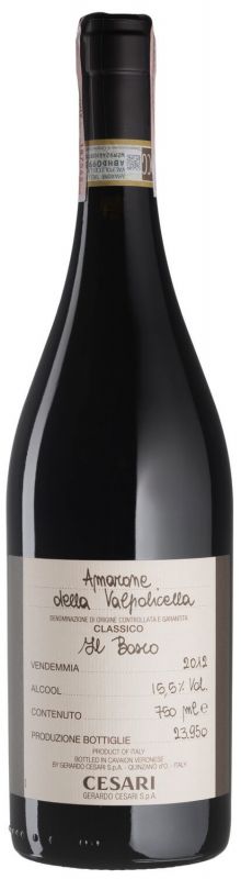 Вино Amarone della Valpolicella Classico Il Bosco 2012 - 0,75 л