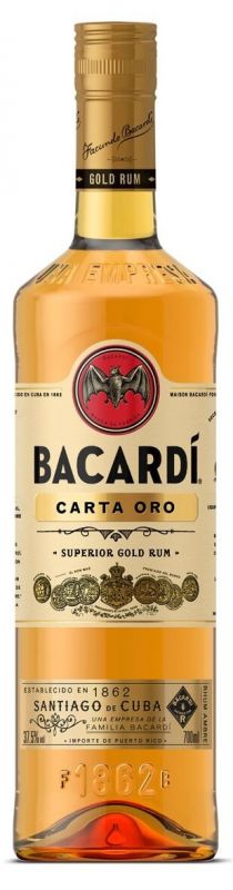 Ром "Bacardi" Carta Oro, 0.7 л