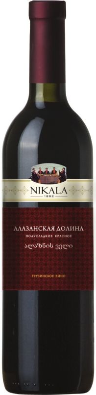 Вино Badagoni, "Nikala 1862" Alazani Valley, red semi-sweet