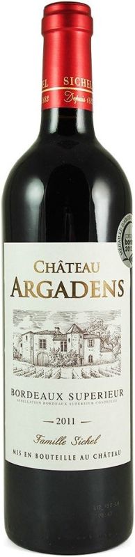 Вино Sichel, "Chateau Argadens" Rouge, Bordeaux Superieur AOC, 2011
