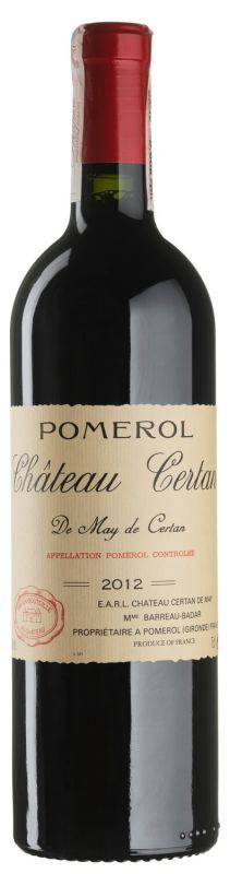 Вино Chateau Certan de May de Certan 2012 - 0,75 л